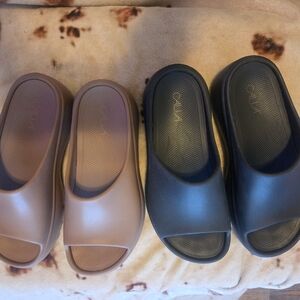 CALIA Recovery Slides Bundle - Tan & Black